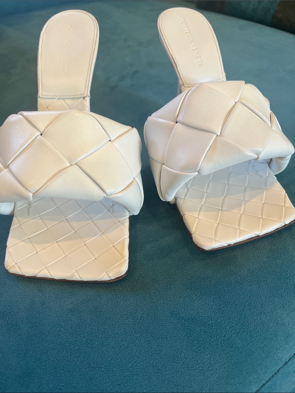 Bottega Veneta Intreccatio Mules.*One Size Off* Left size 37; right size 38 - Picture 6 of 14